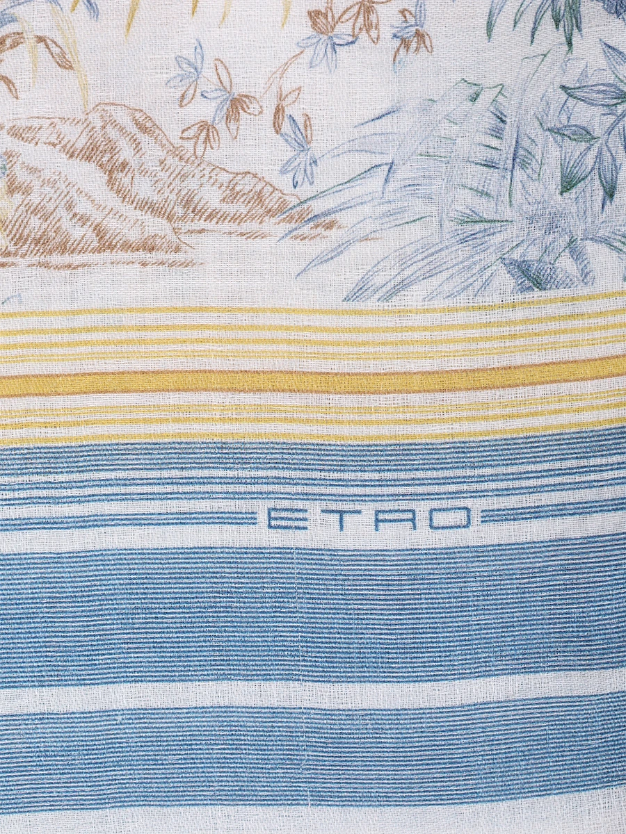 Палантин из шерсти и шелка