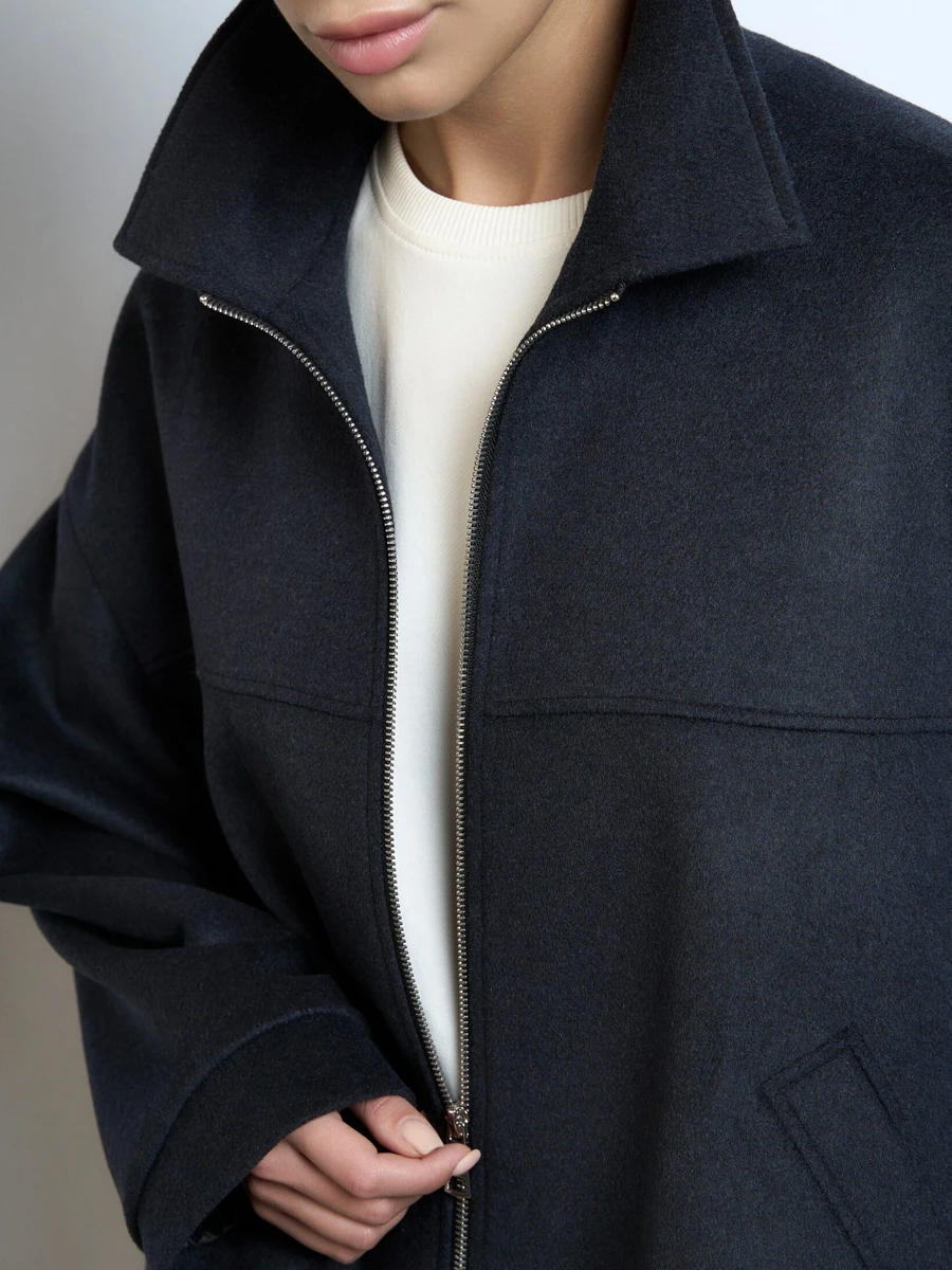 Бомбер Ежевика шерстяной