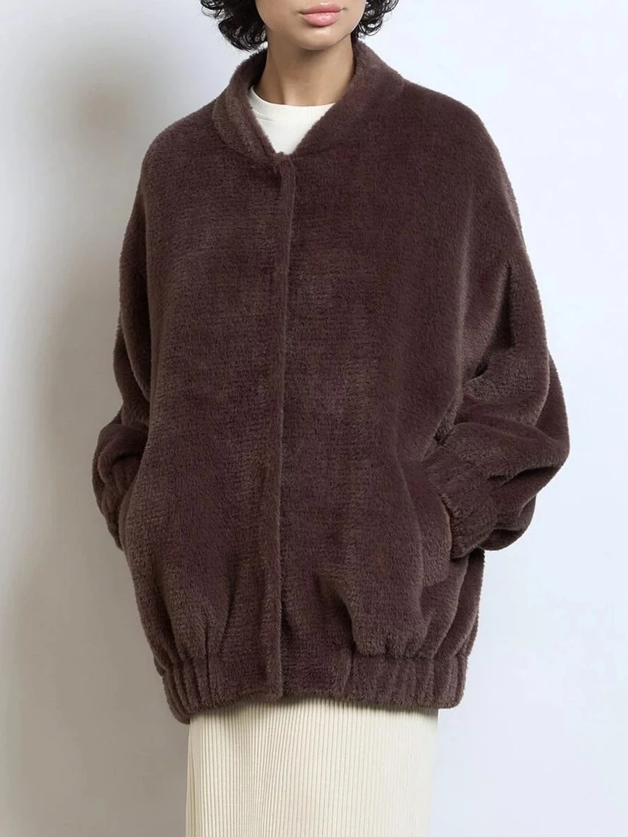 Бомбер Заячья лапка Вrownie из экомеха