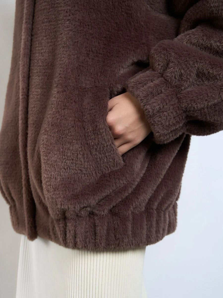 Бомбер Заячья лапка Вrownie из экомеха