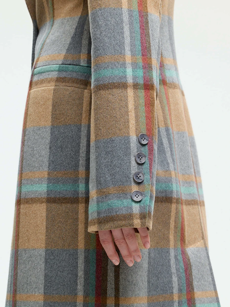 Пальто Виолончель в клетку