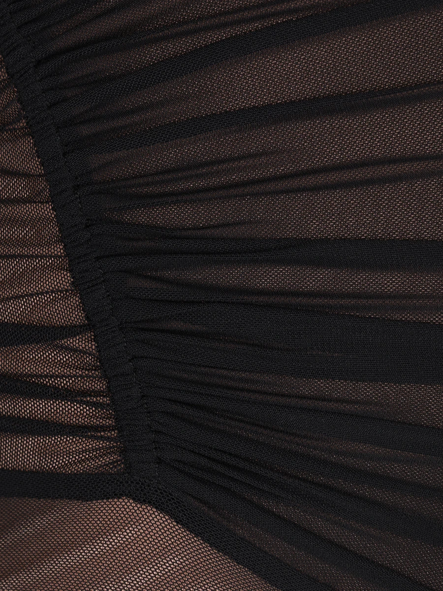 Платье Полночь в Париже с драпировкой