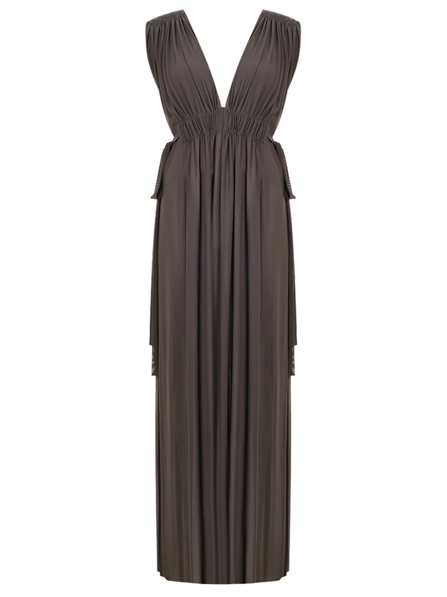 Платье Туманная ночь однотонное