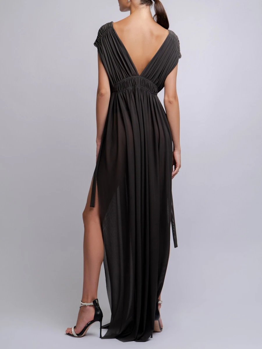 Платье Туманная ночь однотонное