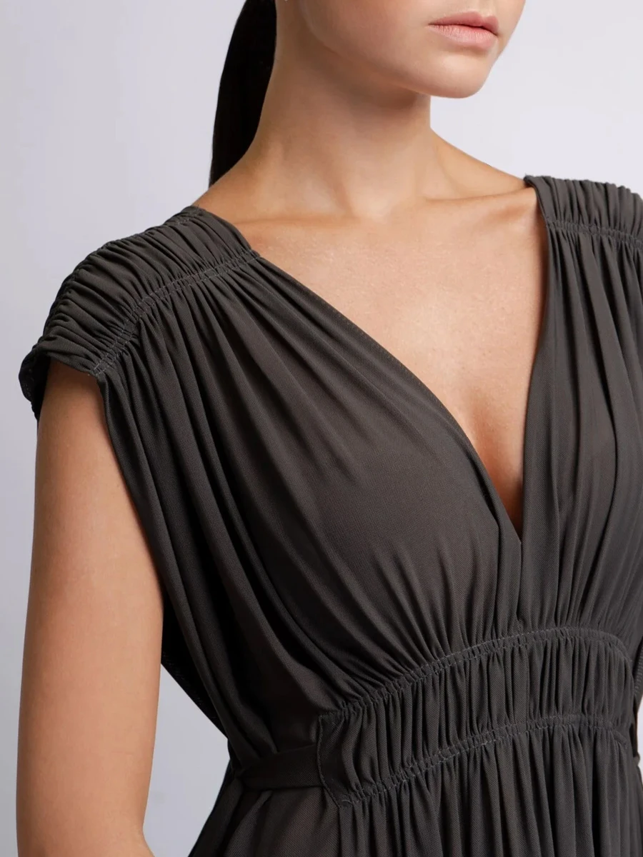 Платье Туманная ночь однотонное