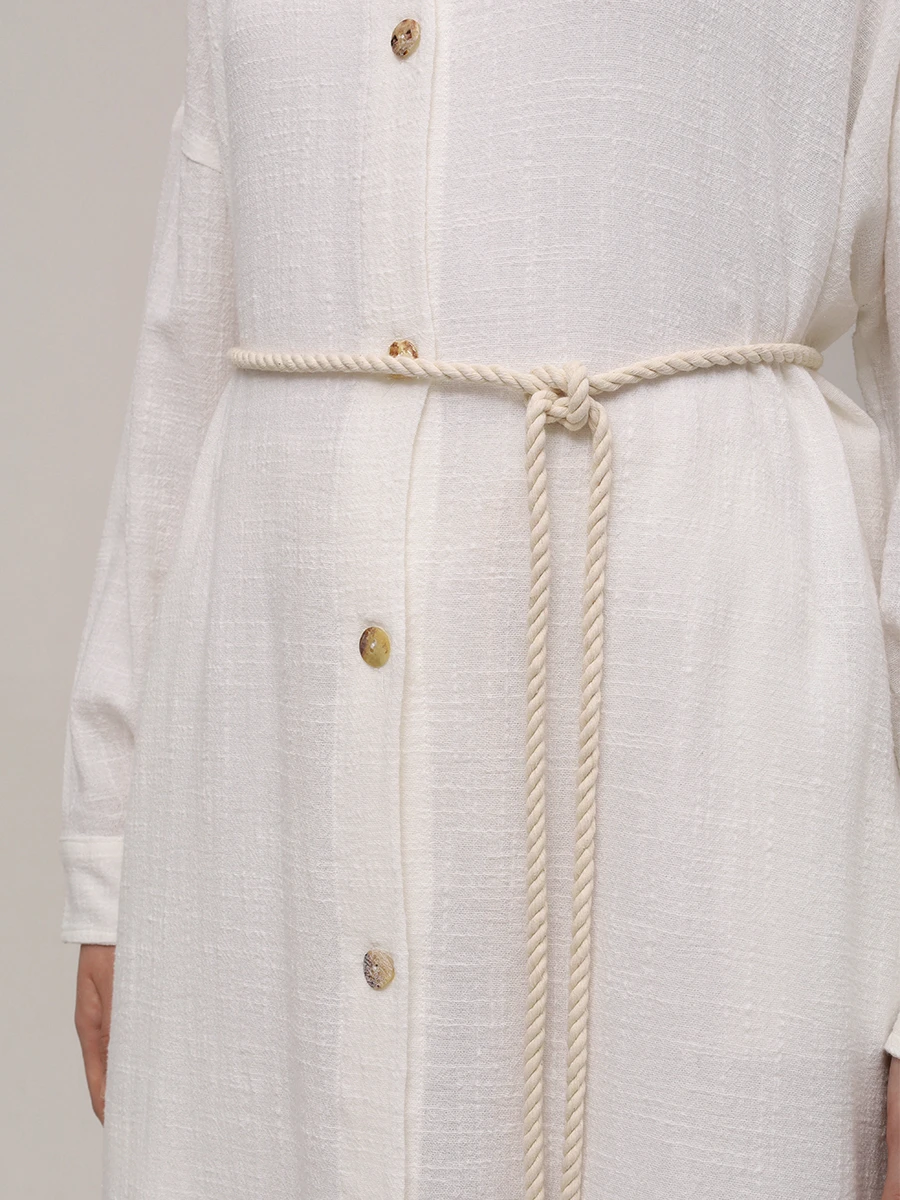 Платье-рубашка хлопковое