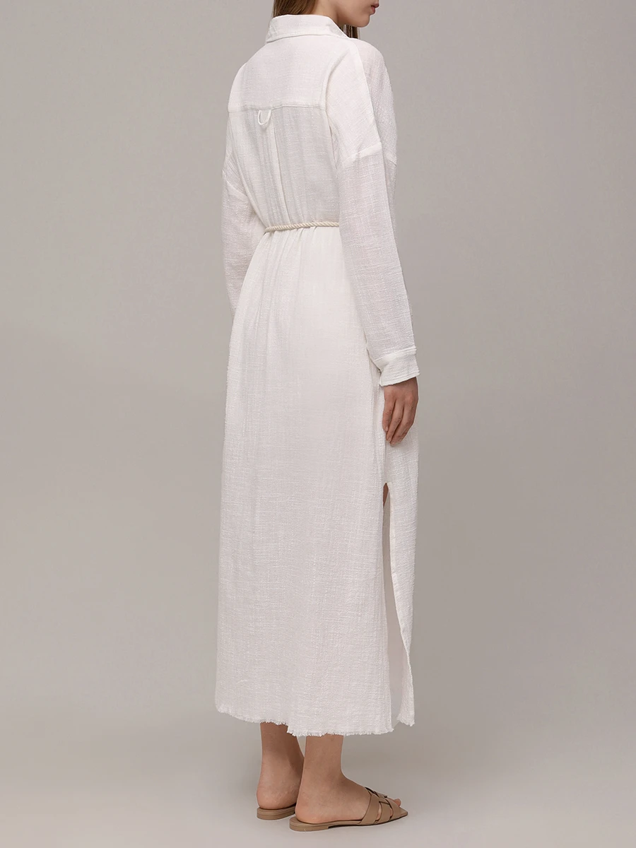 Платье-рубашка хлопковое