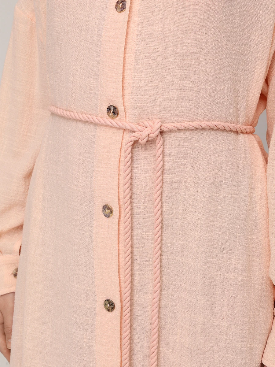 Платье-рубашка хлопковое