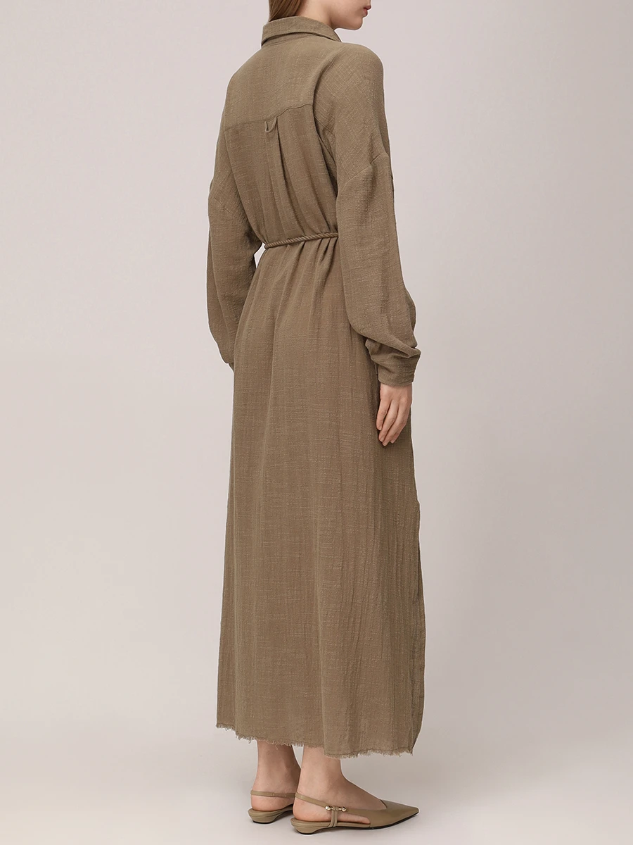 Платье-рубашка хлопковое