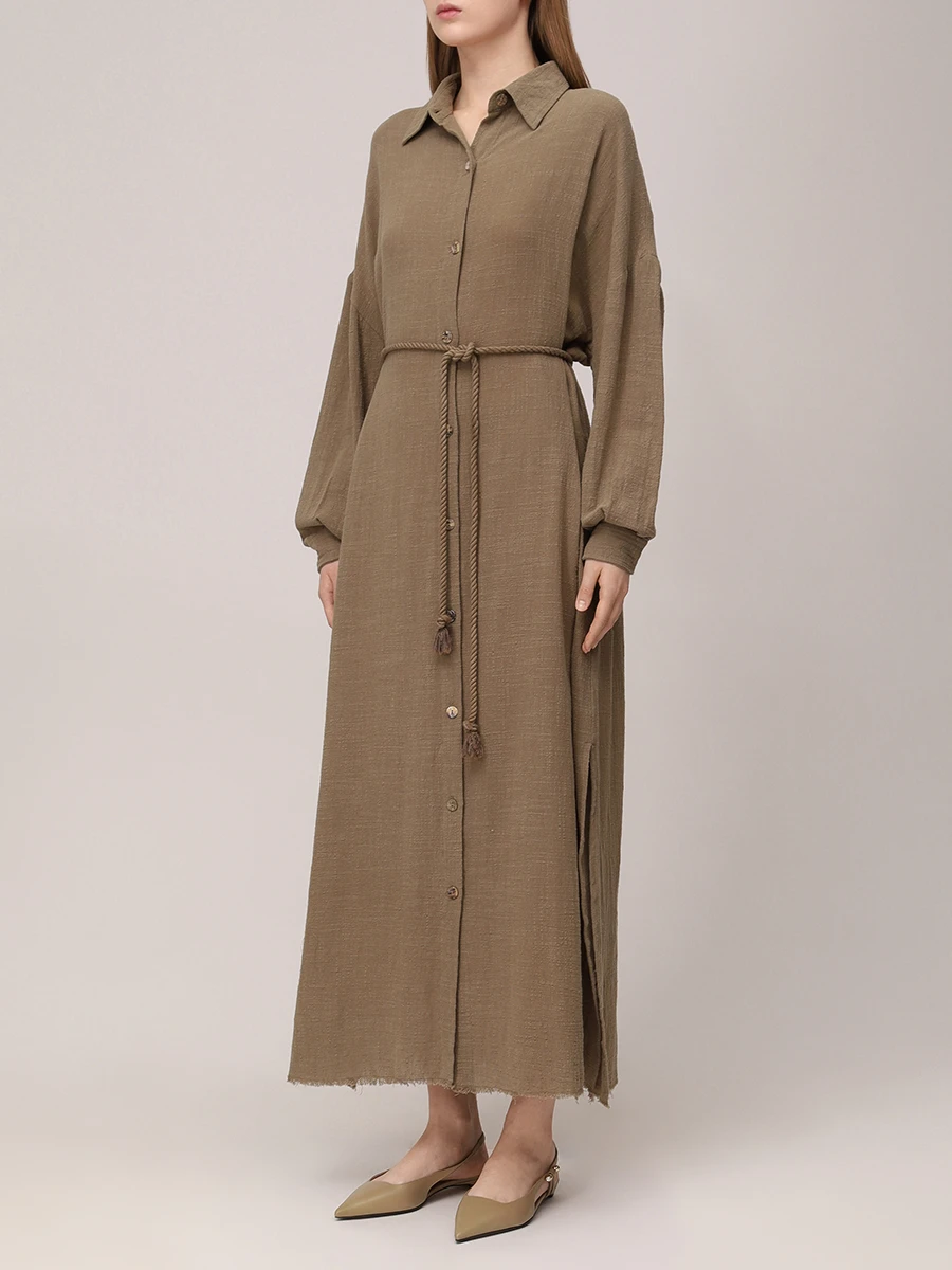 Платье-рубашка хлопковое
