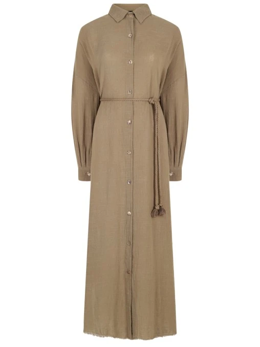 Платье-рубашка хлопковое MAISON SAINT JULIEN