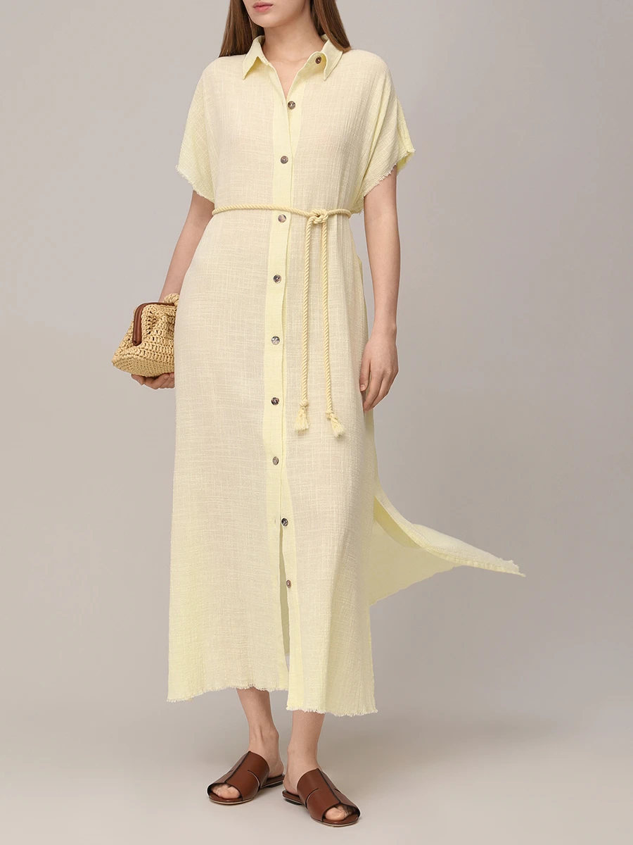 Платье-рубашка хлопковое