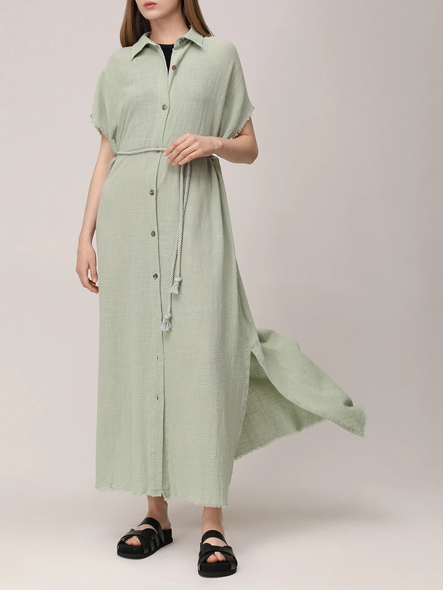 Платье-рубашка хлопковое