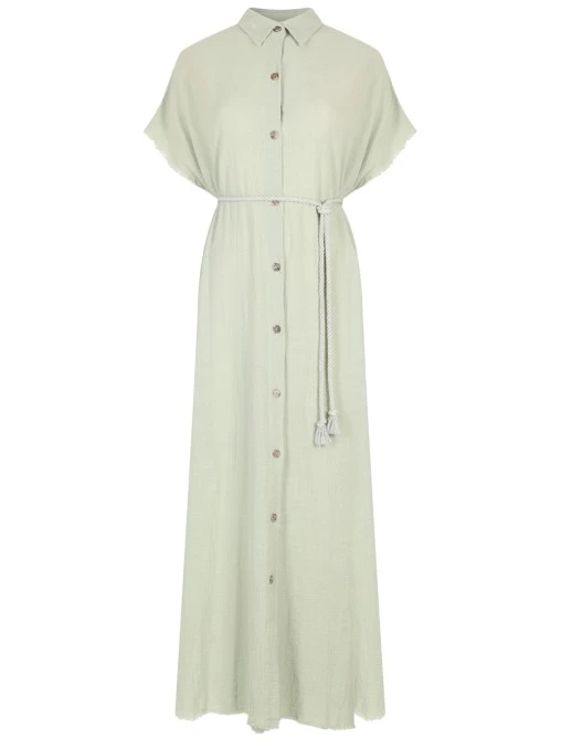 Платье-рубашка хлопковое MAISON SAINT JULIEN