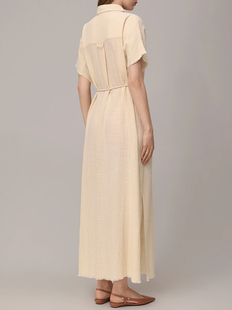 Платье-рубашка хлопковое