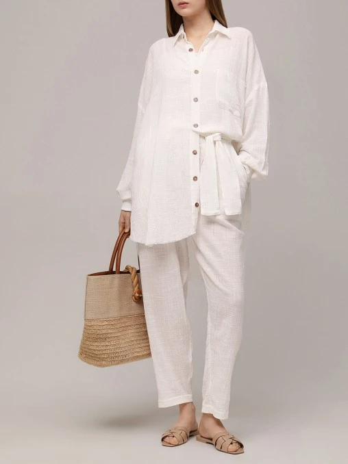 Рубашка хлопковая MAISON SAINT JULIEN