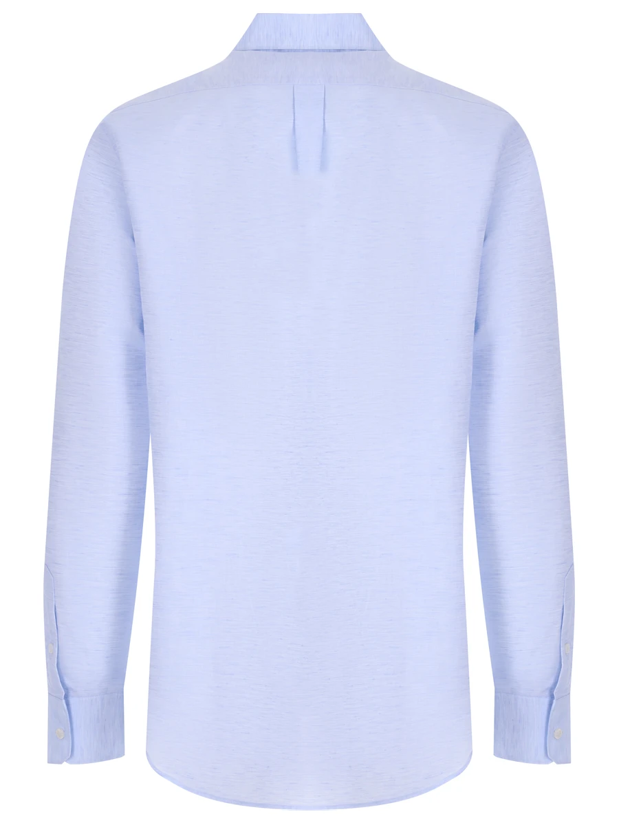 Рубашка Regular Fit из хлопка и льна