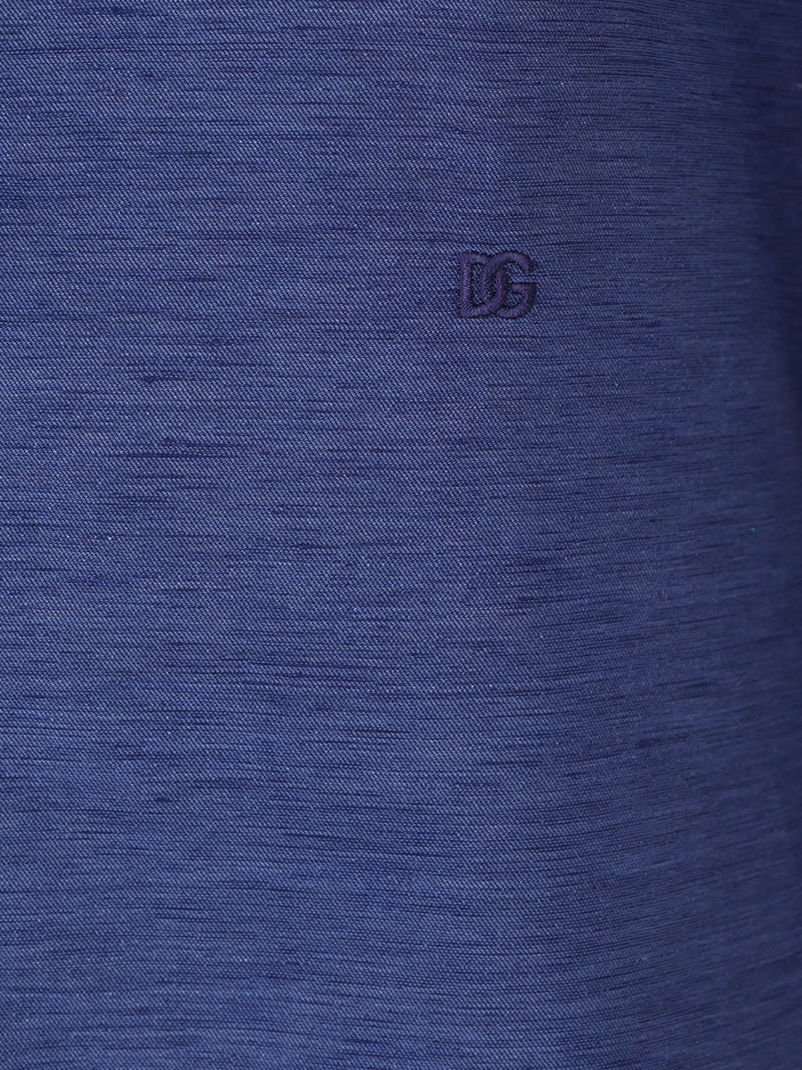 Рубашка Regular Fit из хлопка и льна