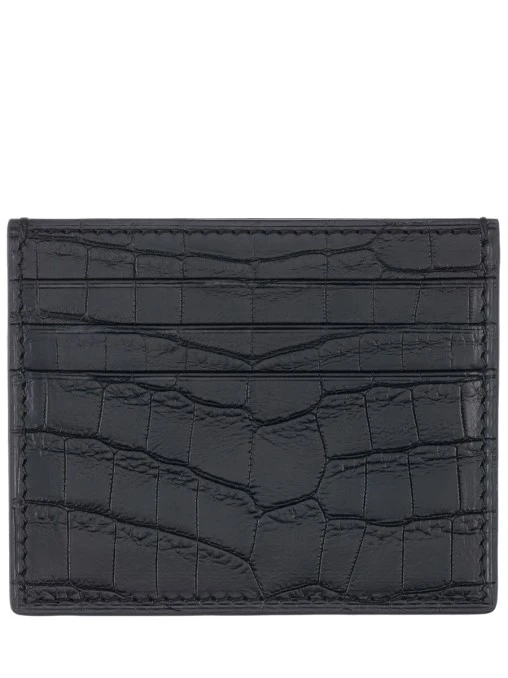 Картхолдер из кожи крокодила FARGONI