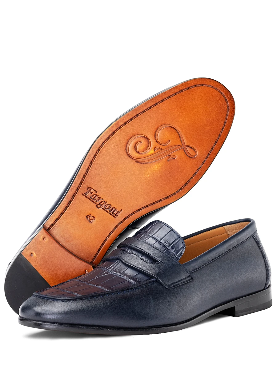 Лоферы кожаные