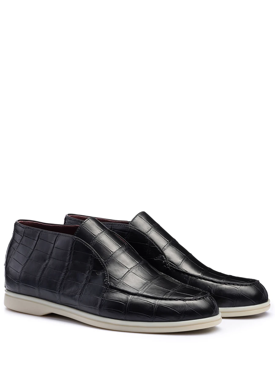 Лоферы из кожи крокодила