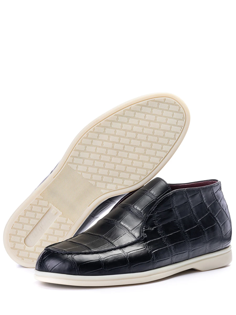 Лоферы из кожи крокодила