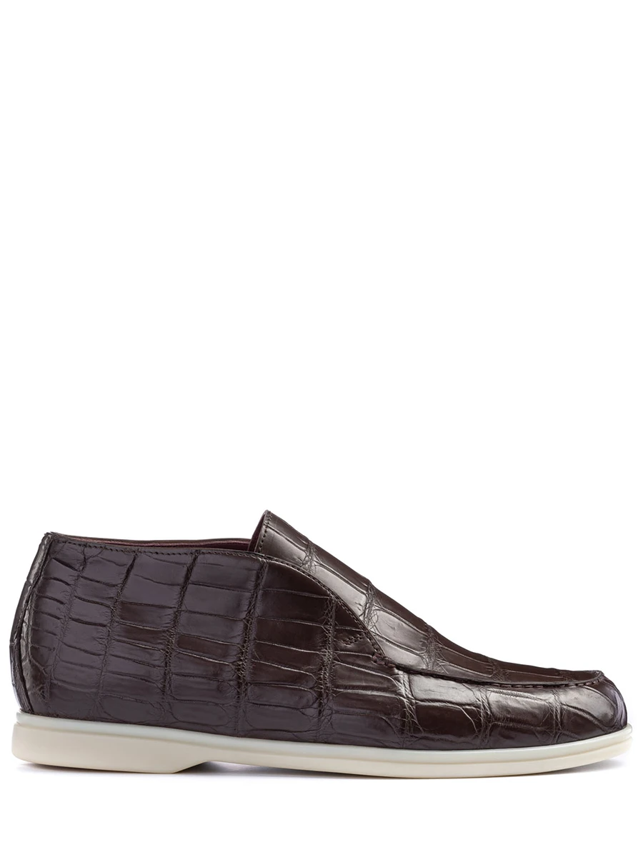 Лоферы из кожи крокодила