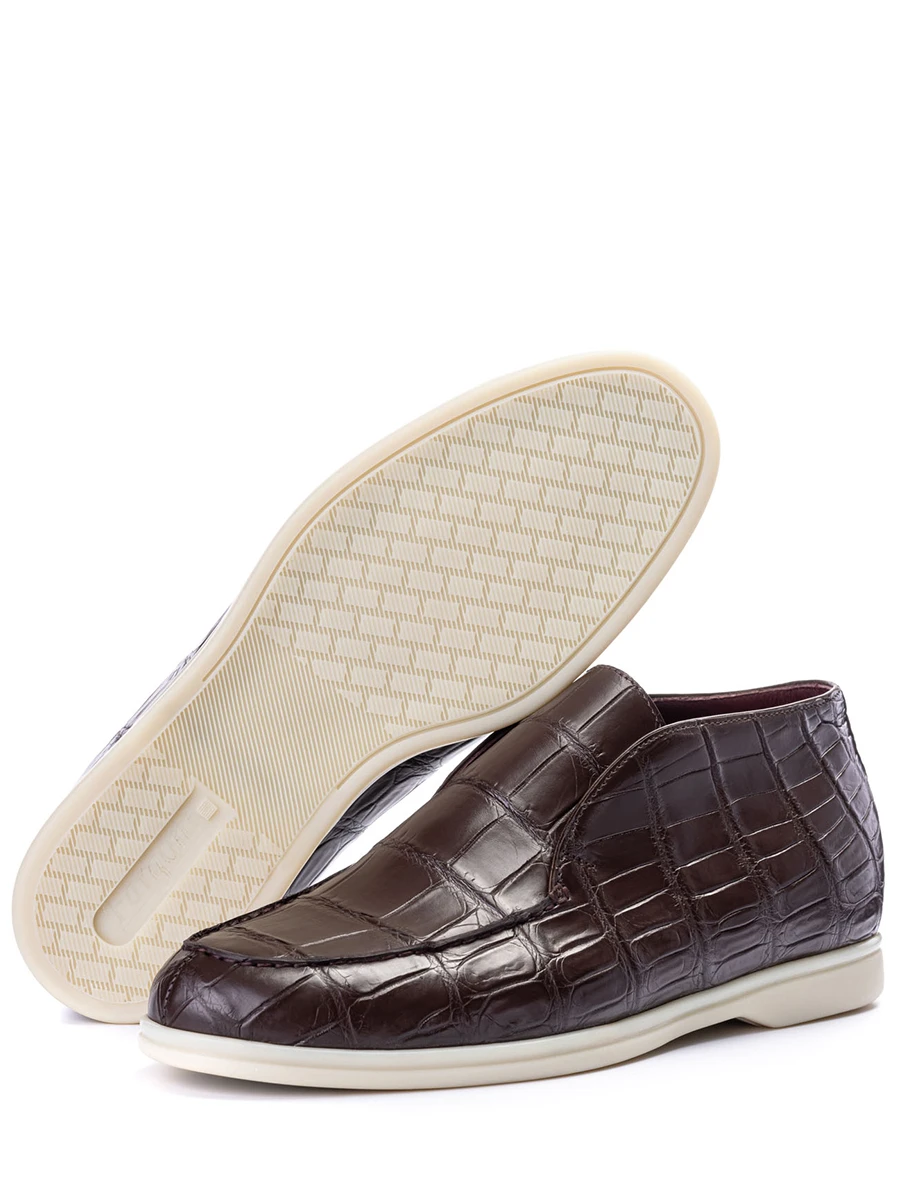 Лоферы из кожи крокодила