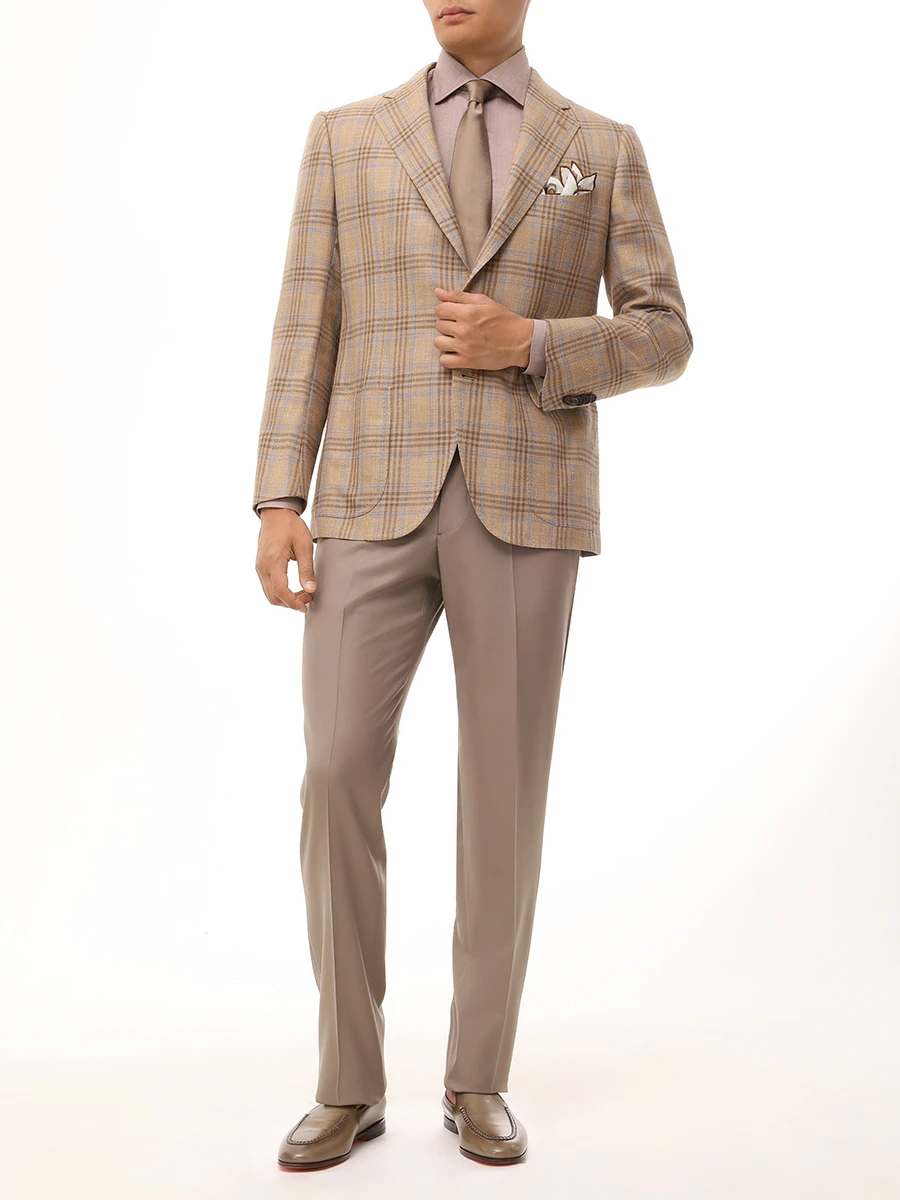 Рубашка из хлопка и льна