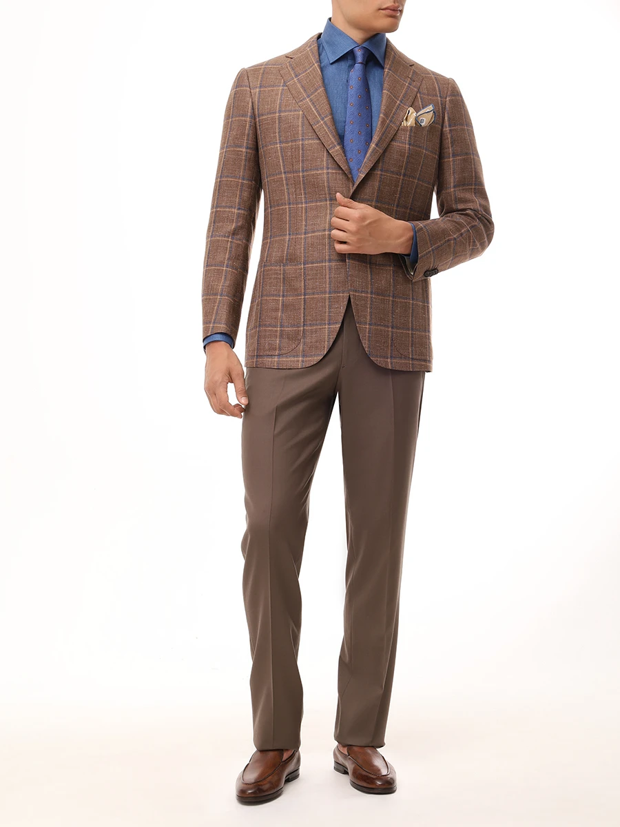 Рубашка из хлопка и льна