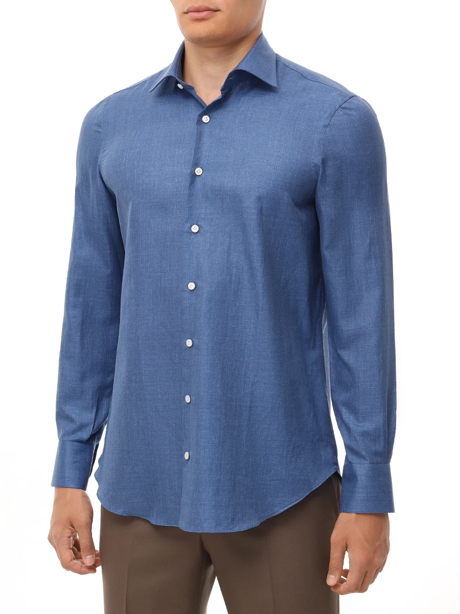 Рубашка из хлопка и льна