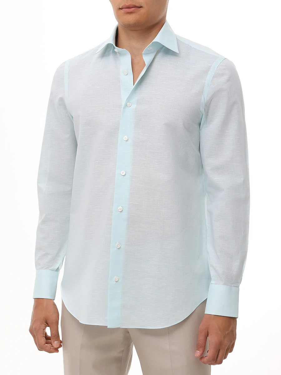 Рубашка из хлопка и льна