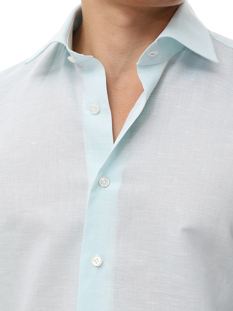 Рубашка из хлопка и льна