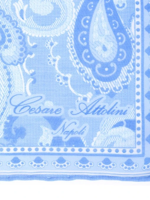 Платок из хлопка и льна CESARE ATTOLINI