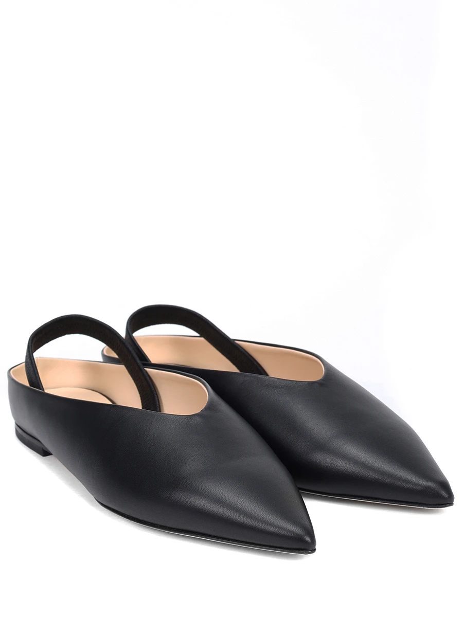 Балетки кожаные