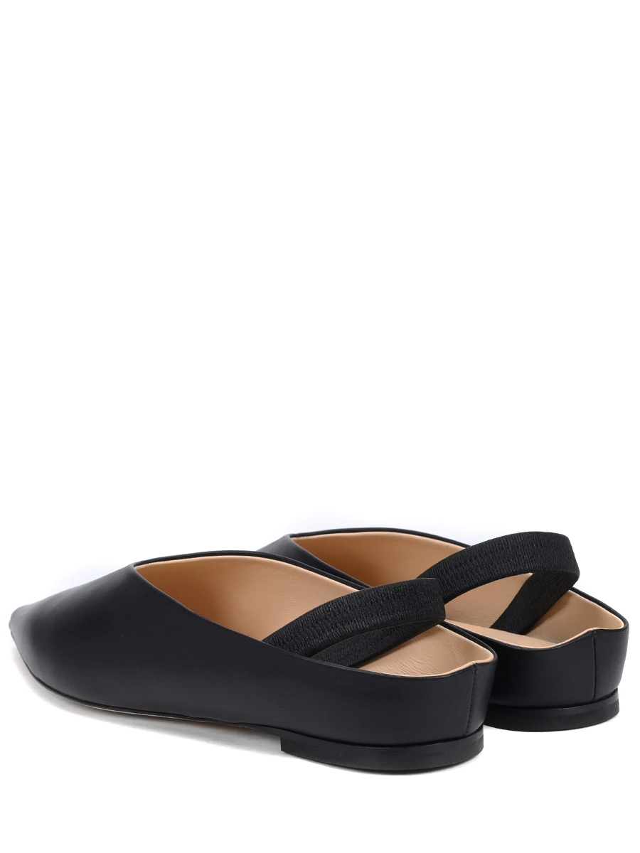 Балетки кожаные