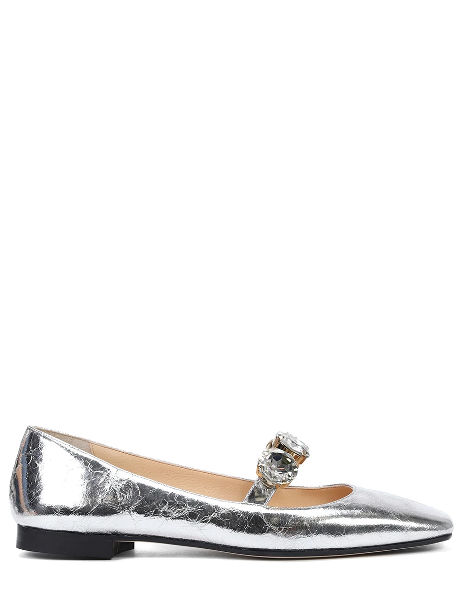 Балетки кожаные