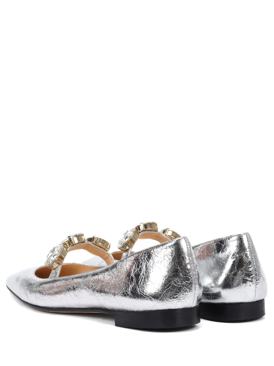 Балетки кожаные