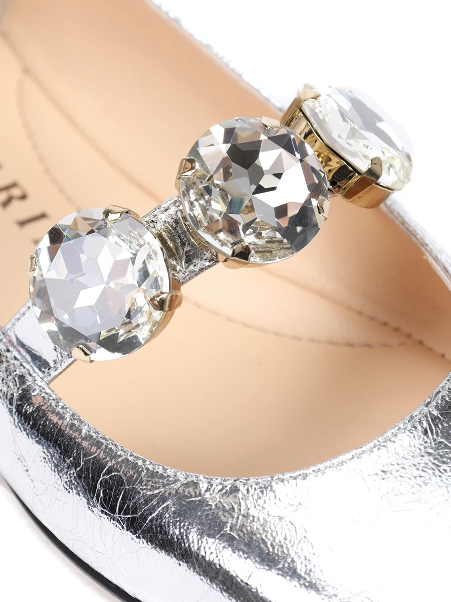 Балетки кожаные