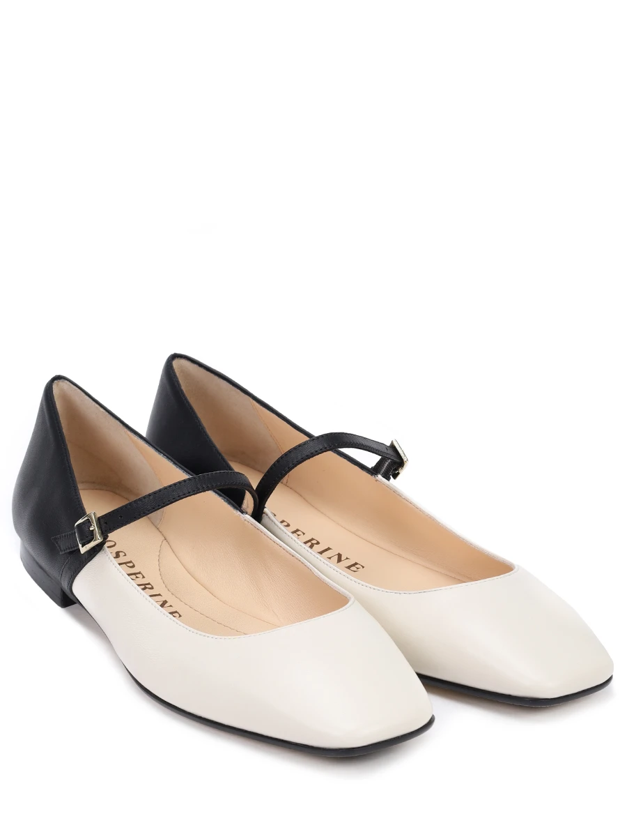 Балетки кожаные