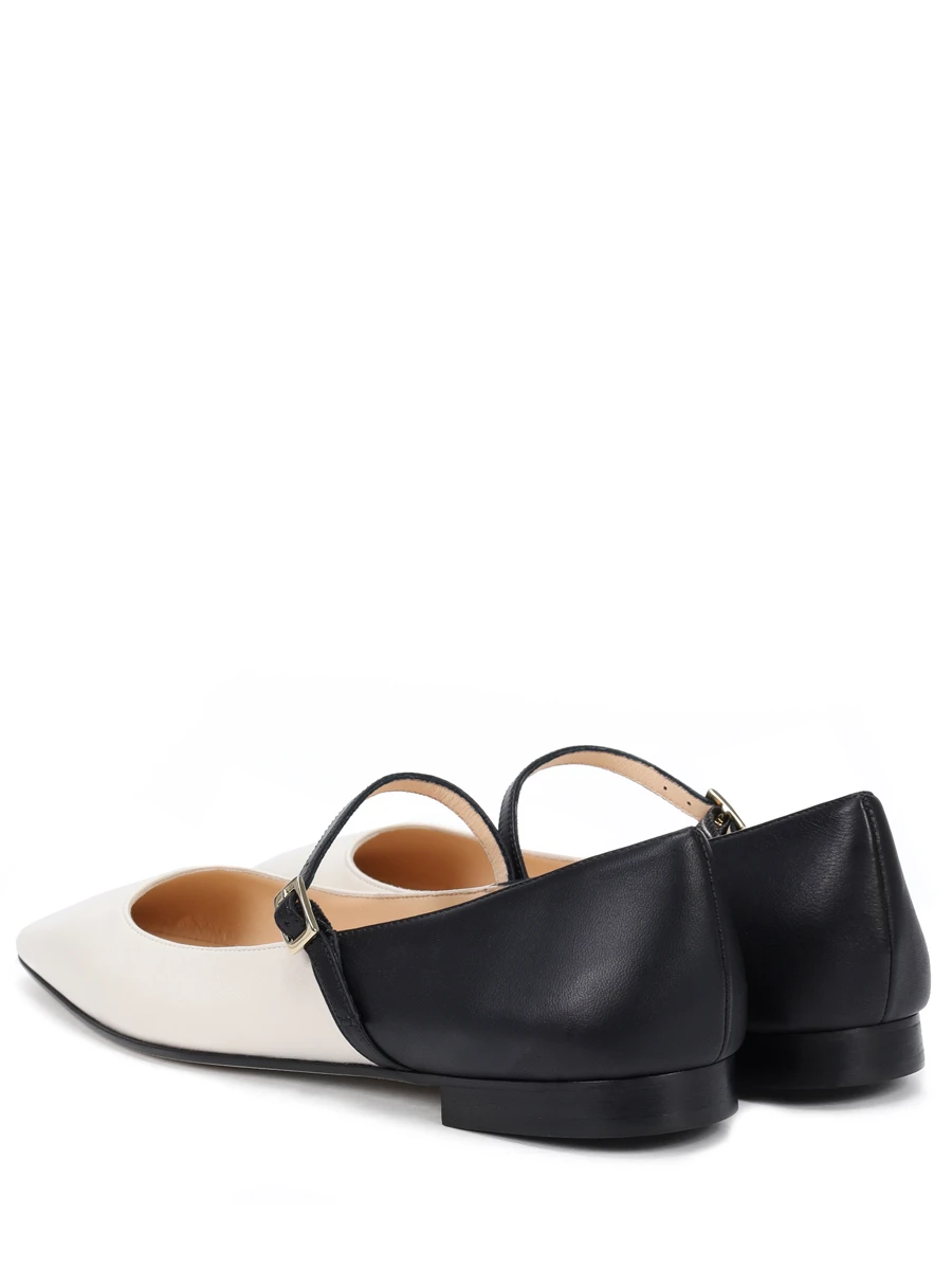 Балетки кожаные