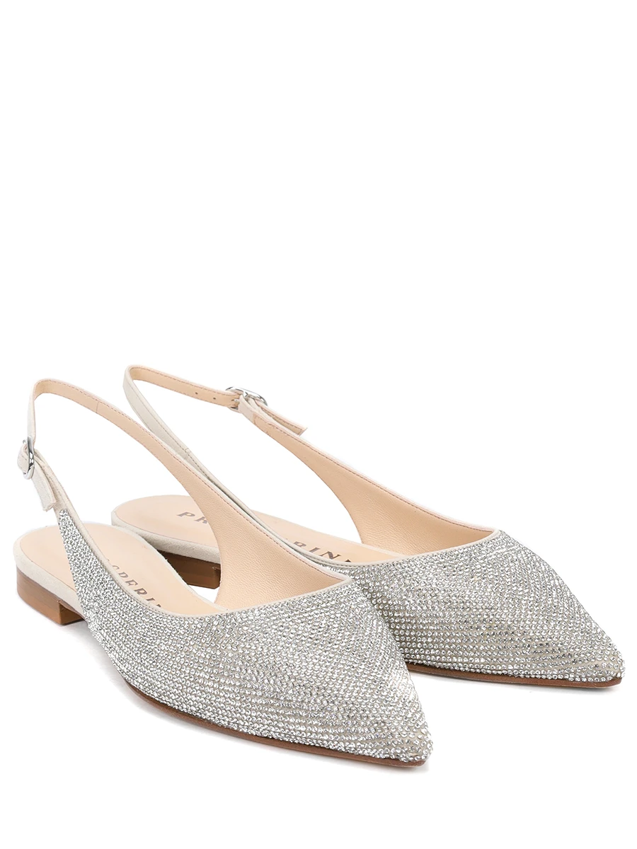 Балетки со стразами