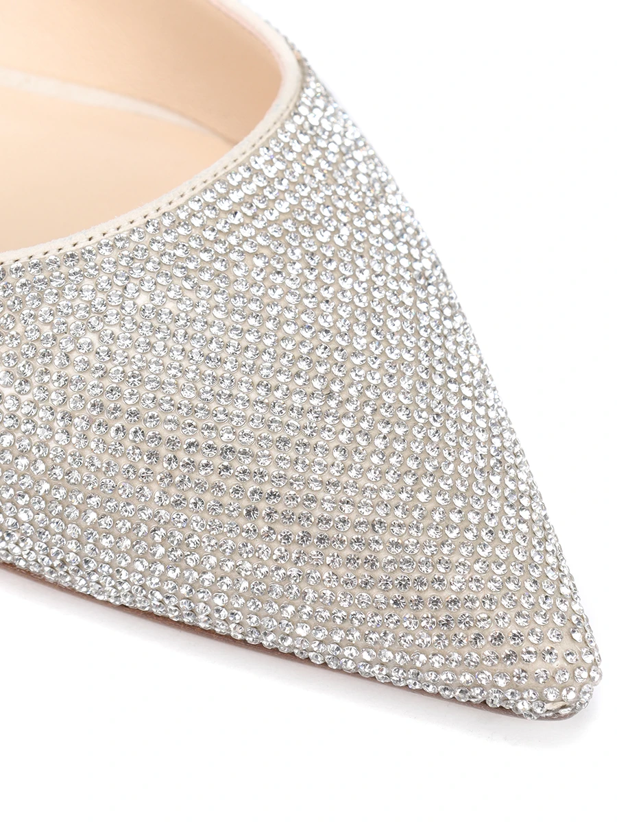 Балетки со стразами