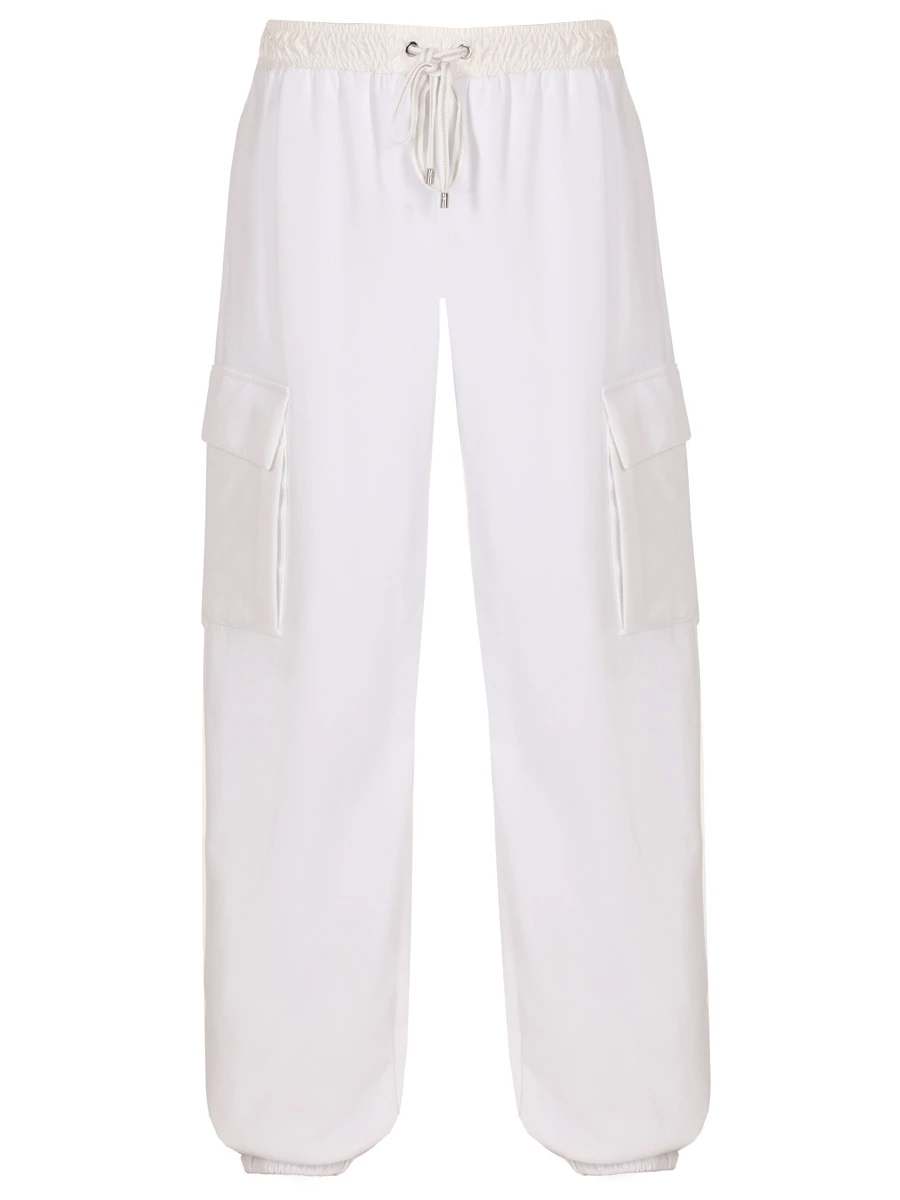 Брюки-карго однотонные