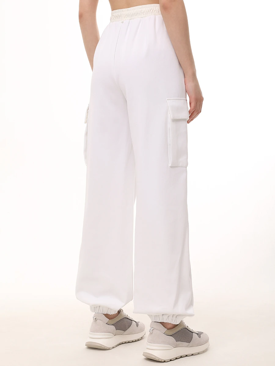 Брюки-карго однотонные