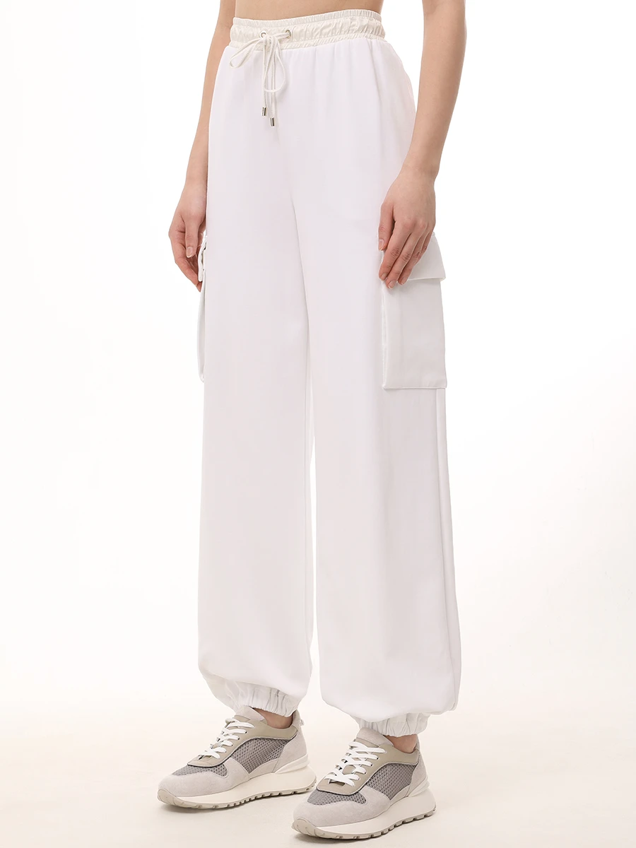 Брюки-карго однотонные