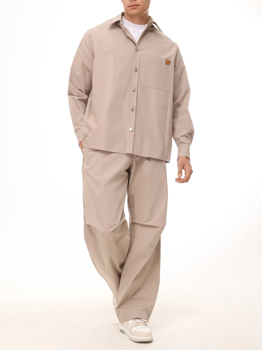 Брюки однотонные