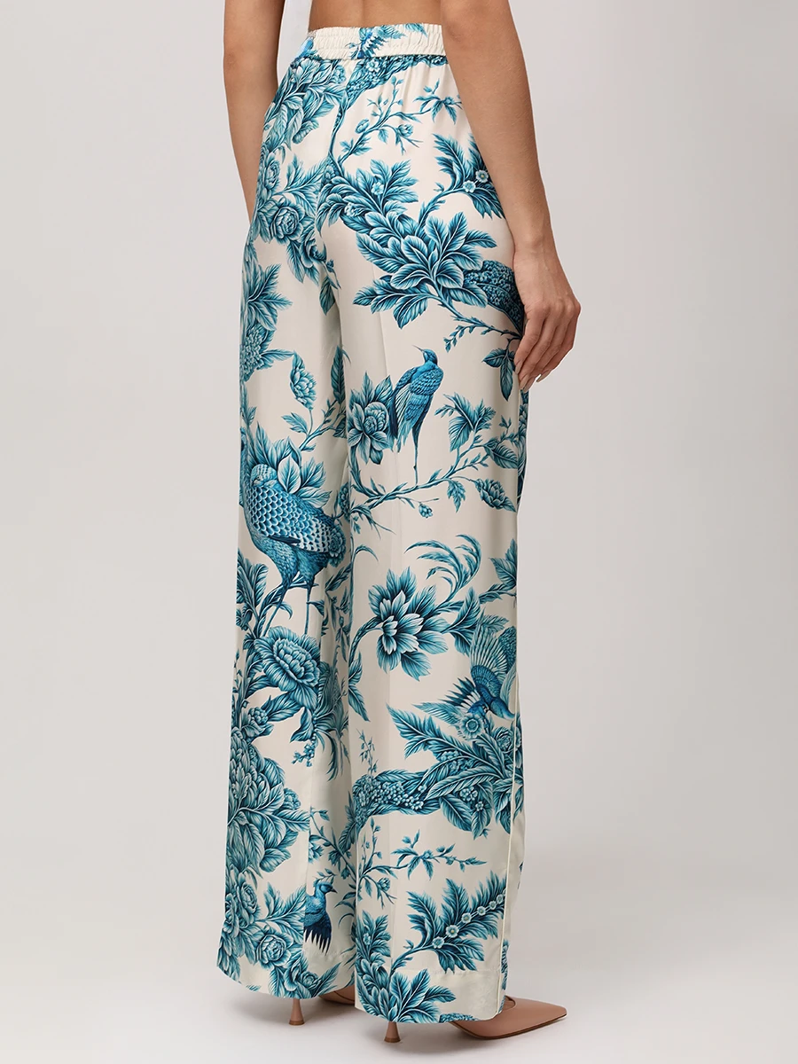 Брюки шелковые