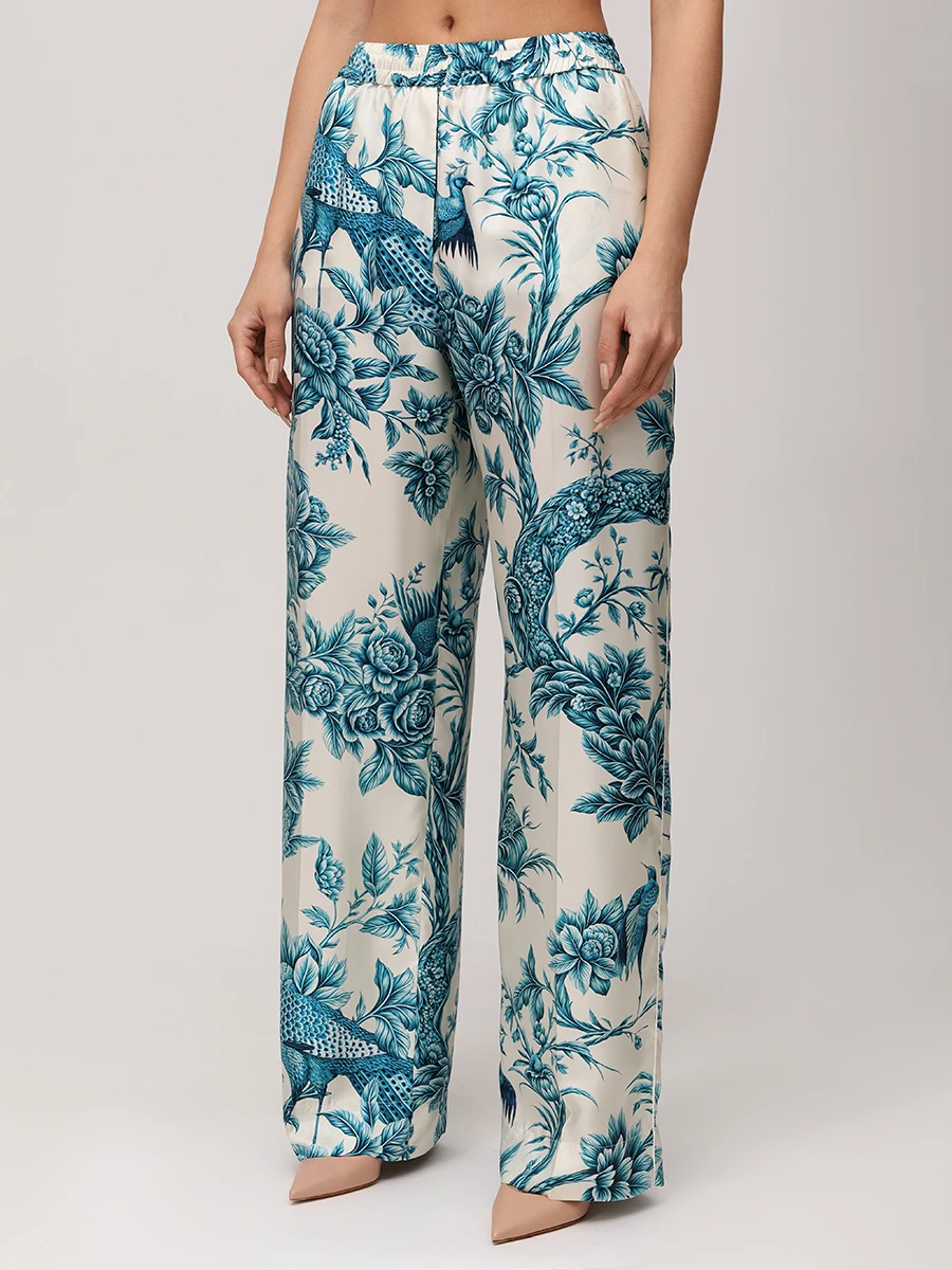 Брюки шелковые