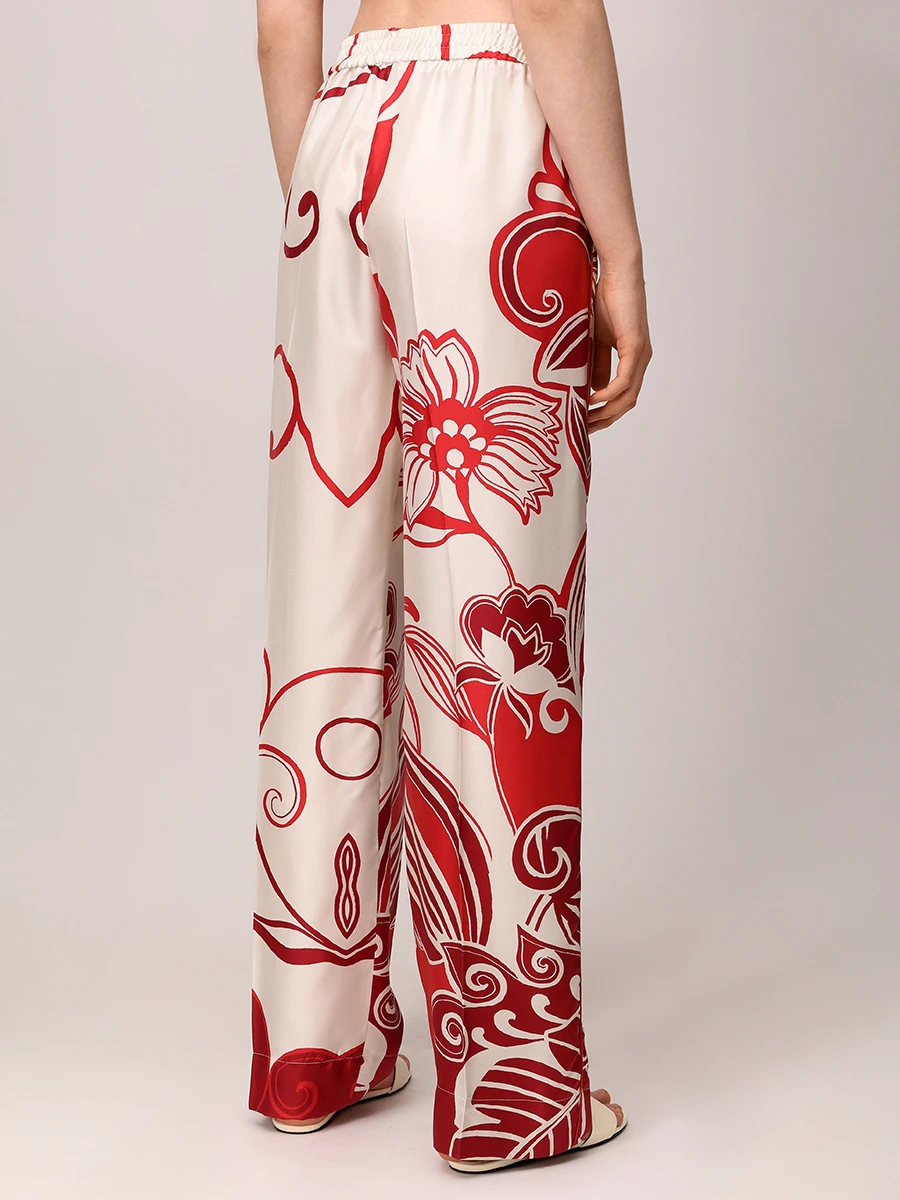 Брюки шелковые